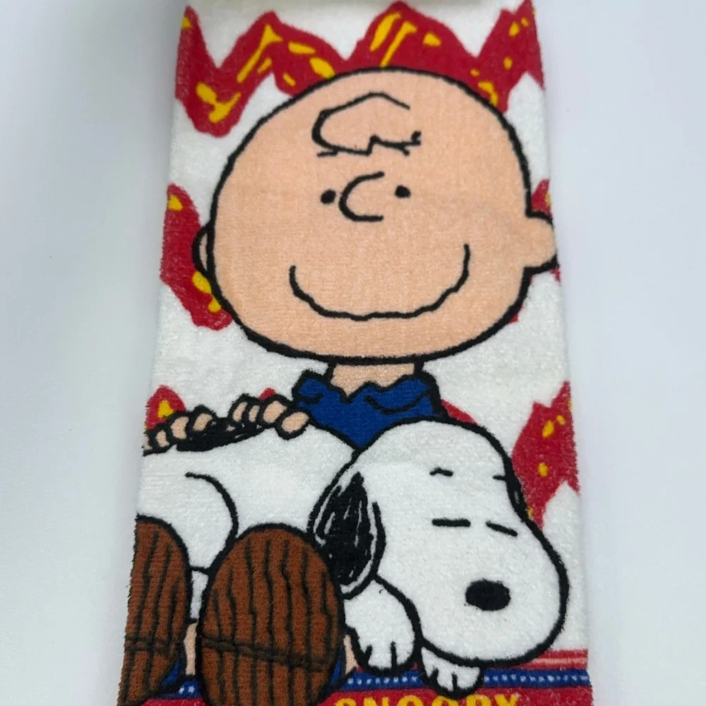 Vintage Peanuts Snoopy Charlie Brown Bath Buddies 2pc Towel Washcloth Set NEW